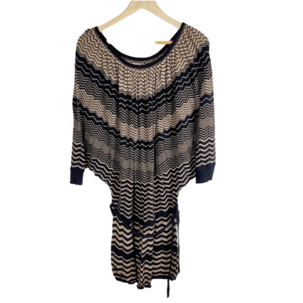 Sophie Max Dolman Sleeve Tunic Dress Sz Large
